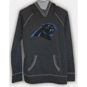 Carolina Panthers NFL Team Hoodie Gray Pullover Women’s M Logo Fan Gear
